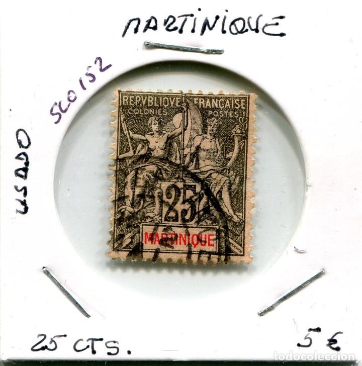 Sellos: 25 CENTIMOS MARTINICA ( USADO ) ( SLO152 ) - Foto 1
