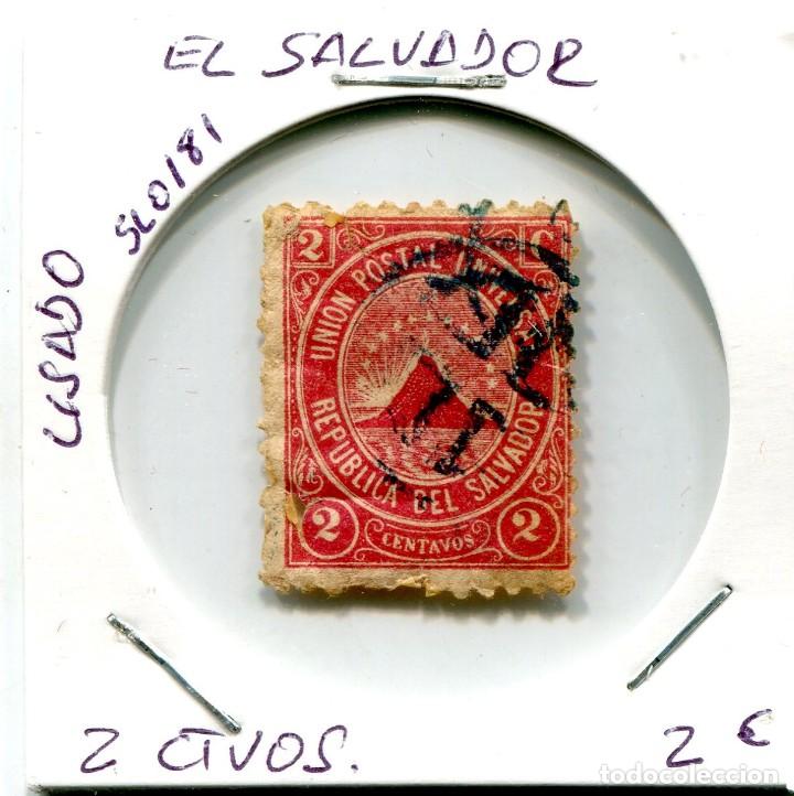 Sellos: 2 CENTAVOS EL SALVADOR ( USADO ) ( SLO181 ) - Foto 1