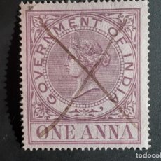 Sellos: INDIA BRITÁNICA. GOVERMENT OF INDIA. 1 ANNA.