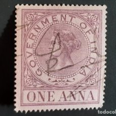 Sellos: INDIA BRITÁNICA. GOVERMENT OF INDIA. 1 ANNA.