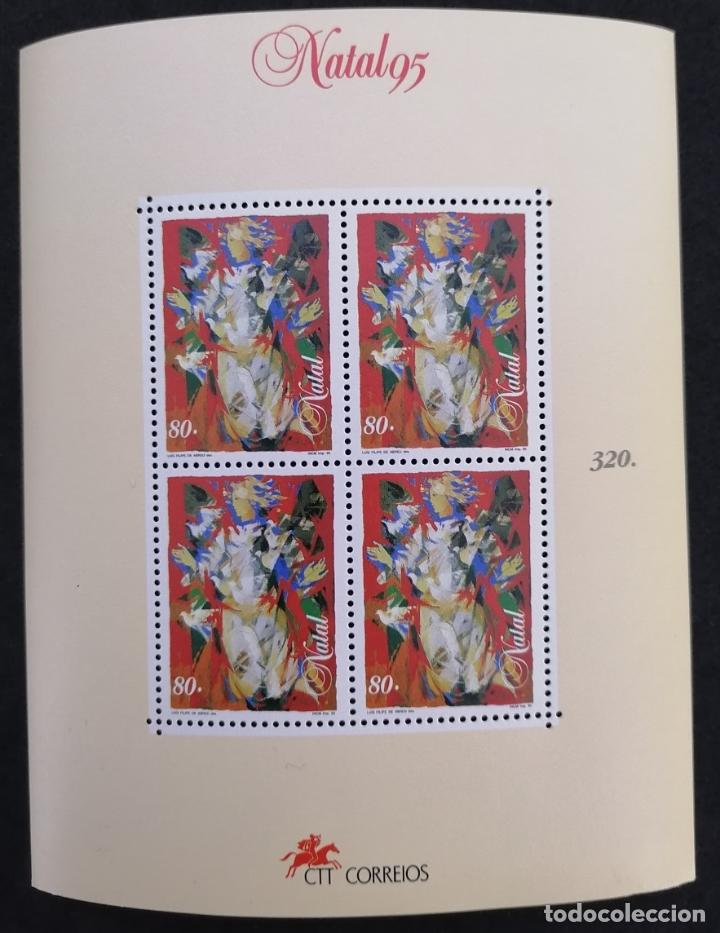 Sellos: PORTUGAL 1995 - HB NAVIDAD = - Foto 1