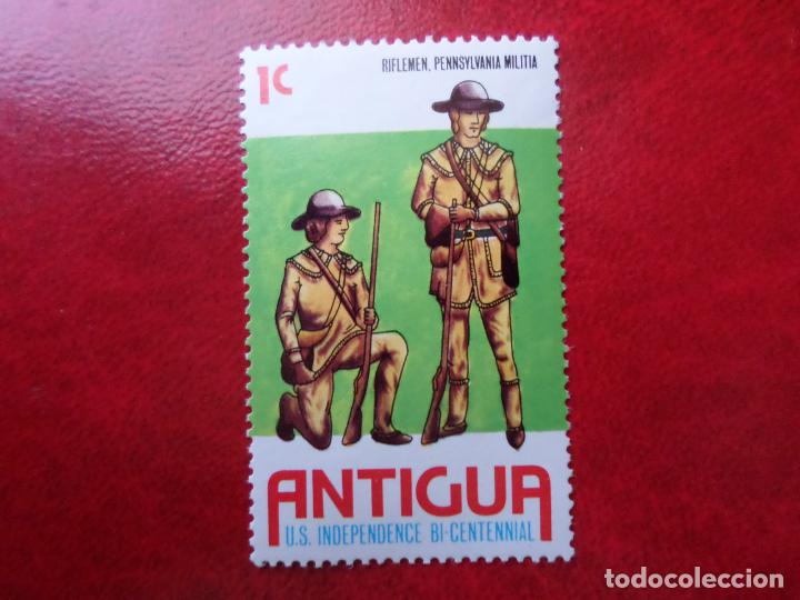 Timbres: +antigua, 1976, bicentenario independencia de los estados unidos, Yvert 416