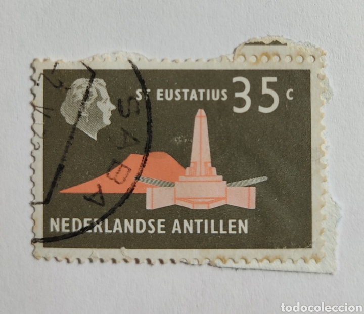 Sellos: ST. Eustatius, Antillas Holandesas. 35 centavos - Foto 1