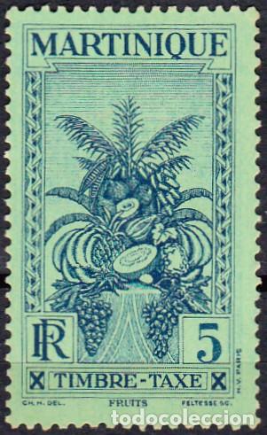Francobolli: 1933 - MARTINICA - ANTILLAS FRANCESAS - FRUTAS - SELLO DE SERVICIO - YVERT 12