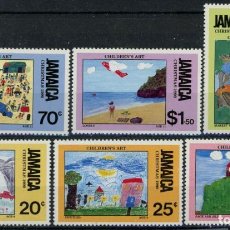 Sellos: JAMAICA 1990 IVERT 764/9 *** NAVIDAD - DIBUJOS INFANTILES