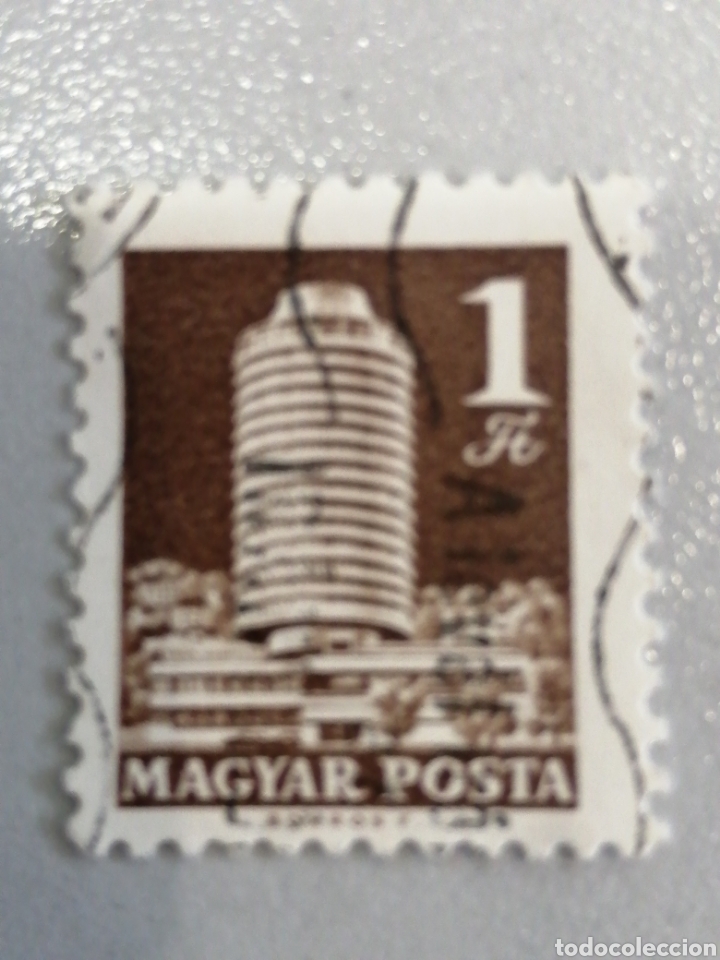 Sellos: HUNGR&Iacute;A 1969. Yvert 1563A. Hotel Budapest. Edificios. Arquitectura - Foto 1
