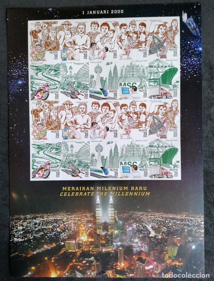 Sellos: MALASIA 2000 - HB MILENIO - Foto 1