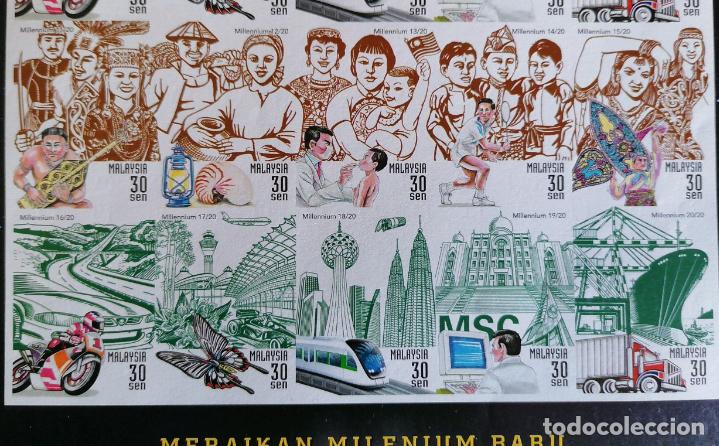 Sellos: MALASIA 2000 - HB MILENIO - Foto 2