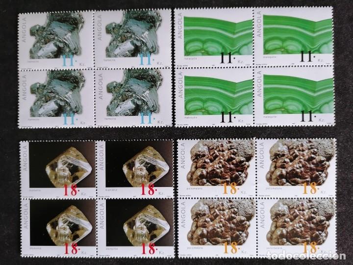 Sellos: ANGOLA 2001 - MINERALES - Foto 1