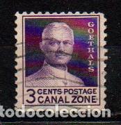 Sellos: Canal de Panam&aacute; n&ordm; 96, General Goethals, usadol - Foto 1