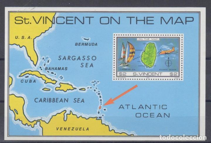 Sellos: San Vicente - Mapas - Nuevo - Foto 1