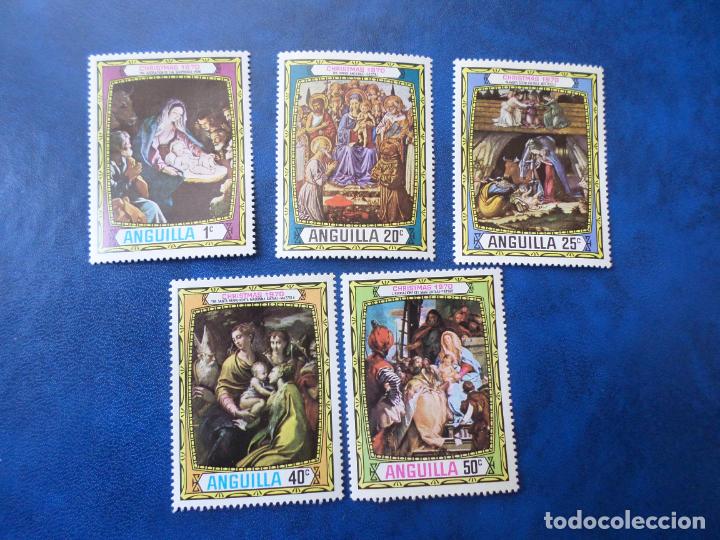 Sellos: +anguilla, 1970, navidad, Yvert 83/87 - Foto 1