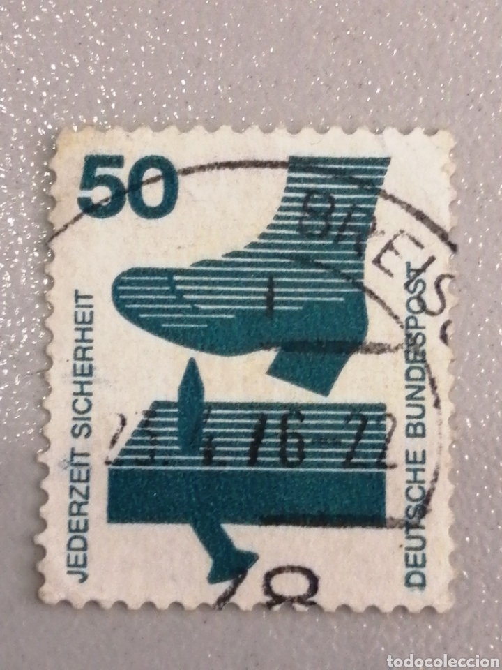 Sellos: ALEMANIA 1973. MICHEL700A. YVERT 576. PREVENCION DE ACCIDENTES. . USADO - Foto 1