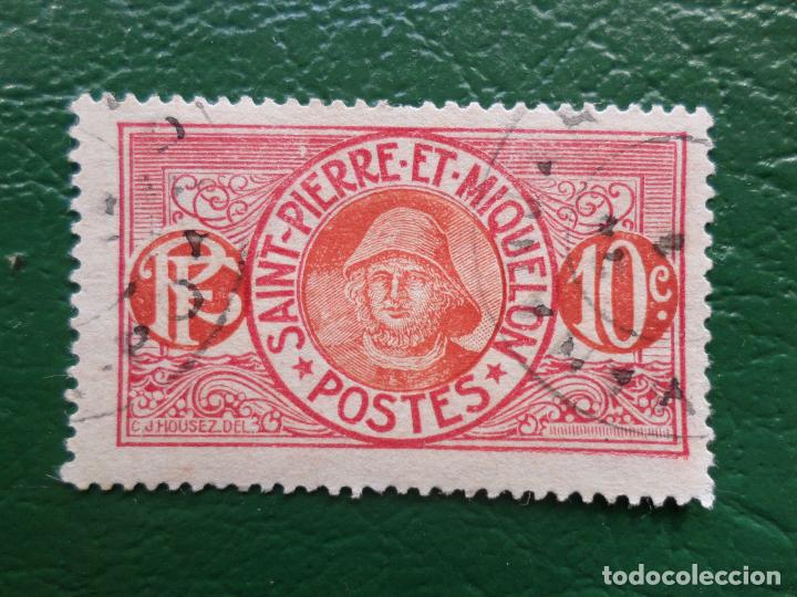 Selos: .san pierre y miquelon, 1909, pescador, Yvert 82