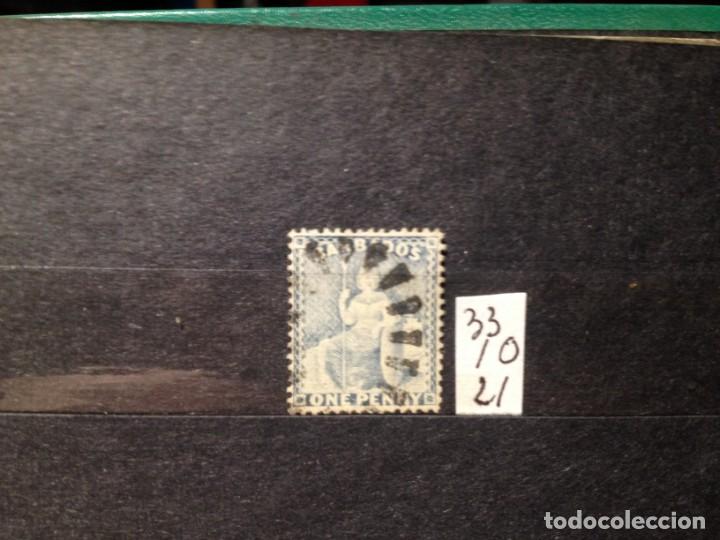 Sellos: SELLOS DE BARBADOS. EB. USADOS. YVERT N&ordm; 33 - Foto 1