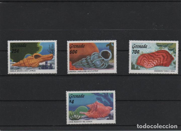 Sellos: Serie completa nueva de Grenada de 1986. Tema conchas - Foto 1