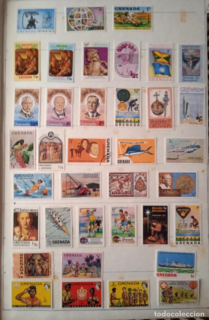 Sellos: HOJA 37 SELLOS GRENADA A&Ntilde;O 1940-1970. - Foto 1