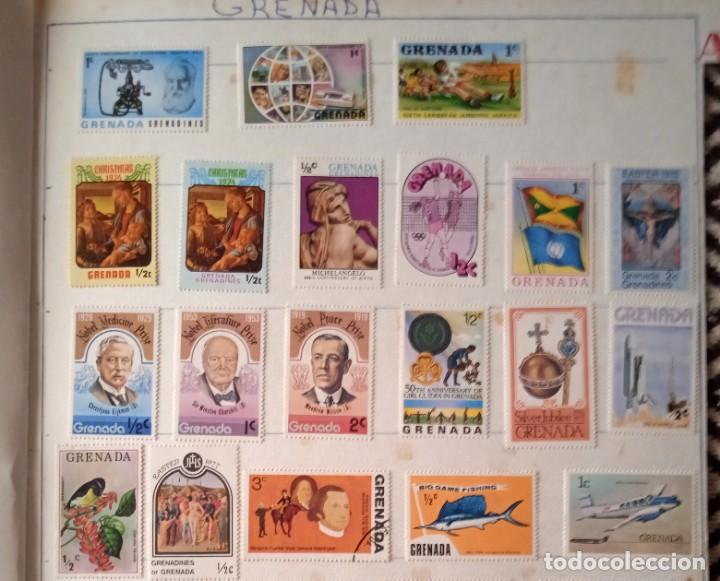 Sellos: HOJA 37 SELLOS GRENADA A&Ntilde;O 1940-1970. - Foto 2