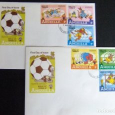 Sellos: ANGUILLA 1982 FDC WALT DISNEY WOLD CUP ESPAÑA 82 YVERT 456 / 461 FROM BEDKNOBS AND BROOMSTICKS