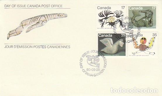 Sellos: Canad&aacute; & FDC Inuit Spirits, Ottawa 1980 (7727) - Foto 1
