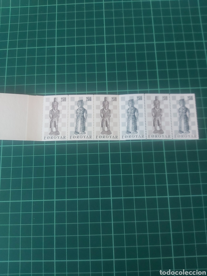 Sellos: Ajedrez carnets islas Feroe nuevos serie completa - Foto 1