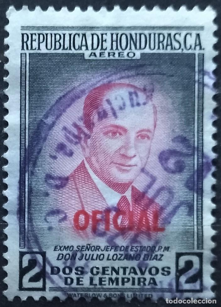 Sellos: HONDURAS 1956 A&eacute;reos. USADO. - Foto 1