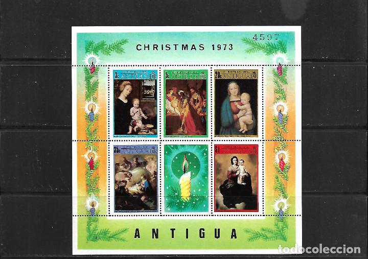 Timbres: HOJA BLOQUE N&ordm; 9 DE ANTIGUA NUEVA PERFECTA DENTADA