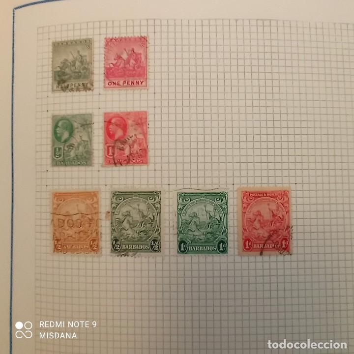 Selos: Peque&ntilde;a coleccion de sellos usados de America (Antigua,Barbados,Bahamas,Barbuda,Bermuda) todos difer
