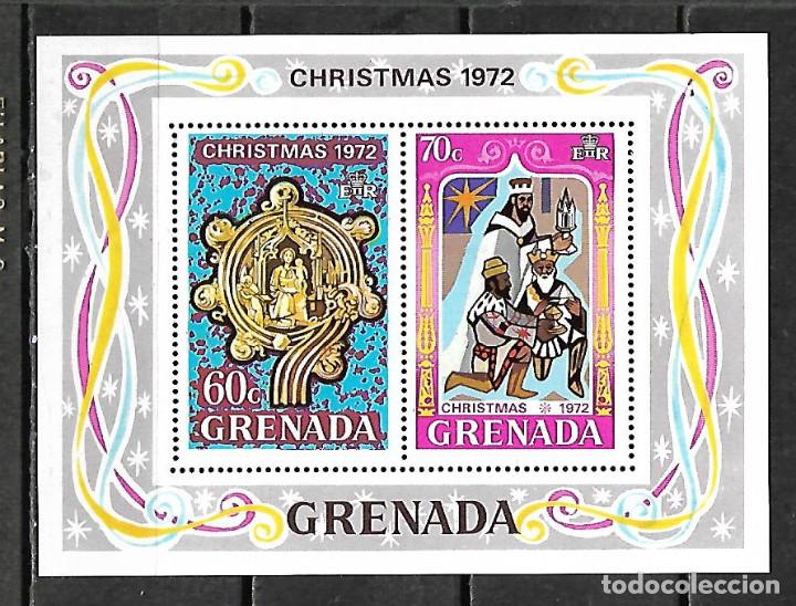 Sellos: HOJA BLOQUE DE GRENADA NUEVA PERFECTA - Foto 1