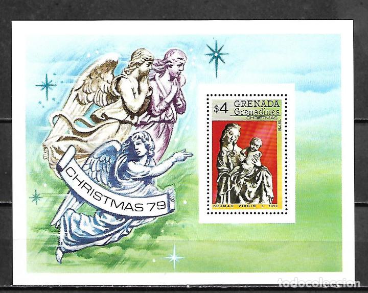 Sellos: HOJA BLOQUE DE NAVIDAD DE GRENADA NUEVA PERFECTA - Foto 1
