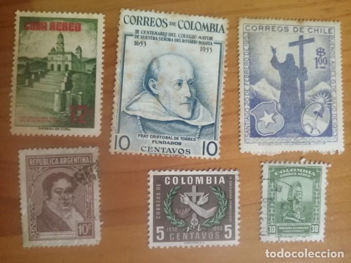 Sellos: LOTE 6 SELLOS DISTINTOS DE AM&Eacute;RICA - Foto 1