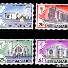 Sellos: JAMAICA, 1980 YVERT Nº 480 / 484 /**/, SIN FIJASELLOS. Lote 354695548
