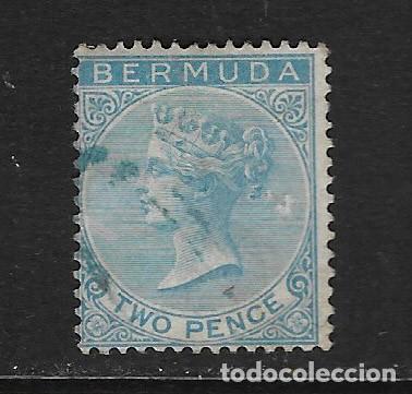 Sellos: BERMUDAS - CL&Aacute;SICO. Yvert n&ordm; 2 usado y defectuoso - Foto 1