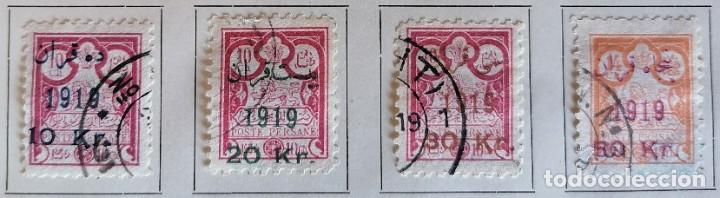 Sellos: IRAN 1919 - SOBRECARGADOS . - Foto 1