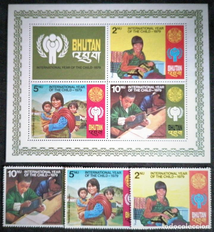 Sellos: BUT&Aacute;N 1979 A&Ntilde;O DEL NI&Ntilde;O - Foto 1