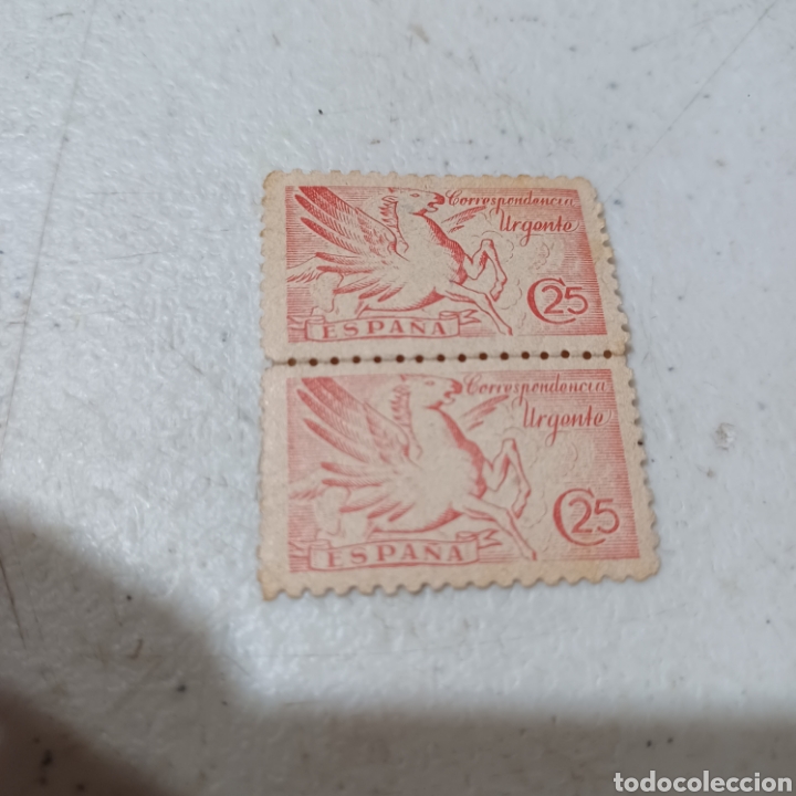 Sellos: Edifil 879 pegaso 25 cts - Foto 1