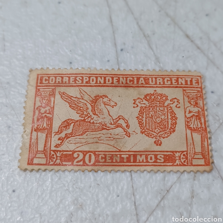 Sellos: Edifil 256 pegaso 1905 anaranjado - Foto 1