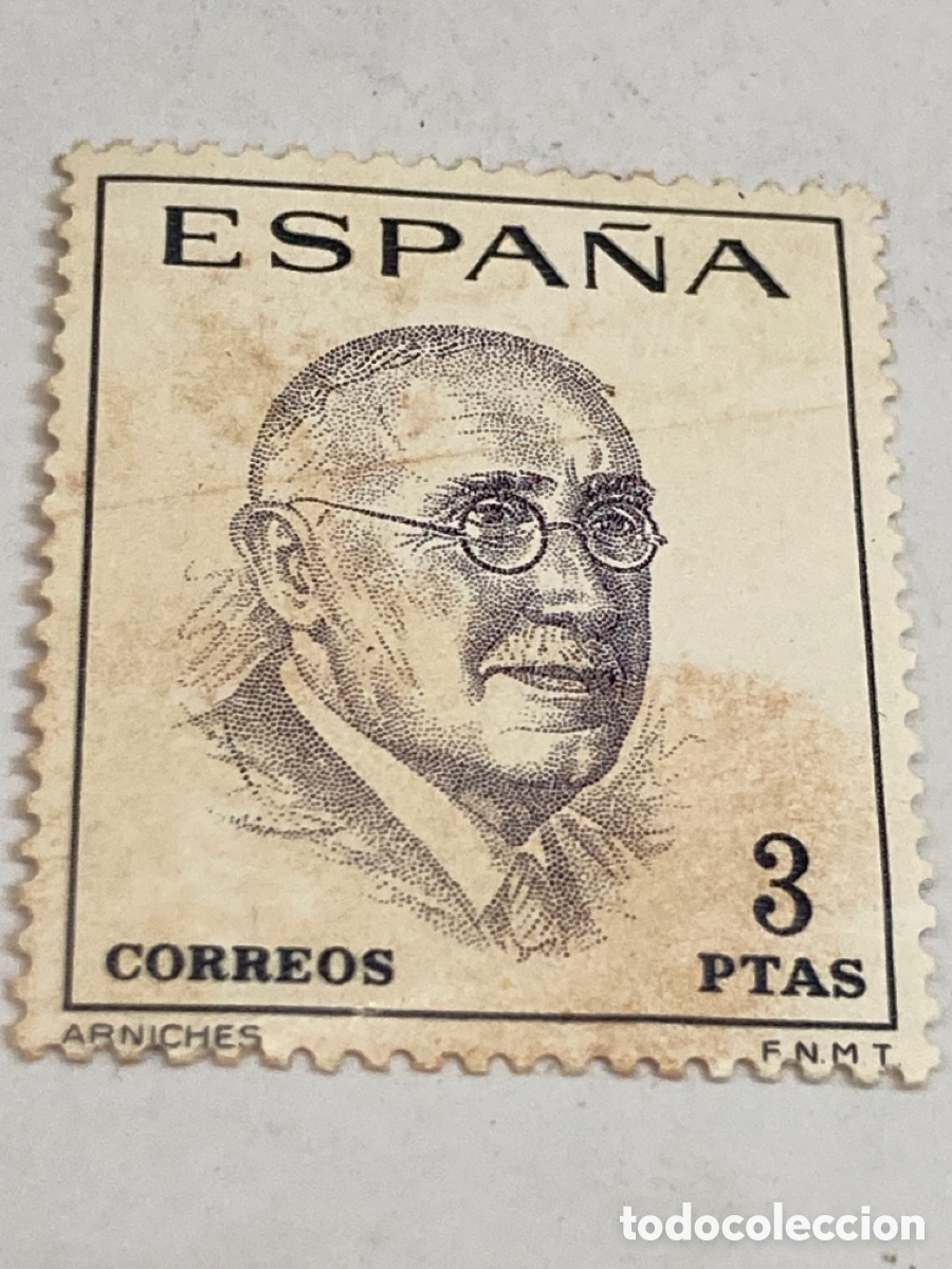 Sellos: Sello de 3 pesetas Arniches - Foto 1