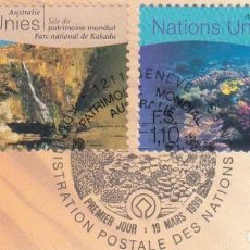 Sellos: TE 545- NACIONES UNIDAS (GINEBRA) 1999- YVERT 379/80 º USADO- UNESCO PATRIMONIO MUNDIAL. Lote 363091275