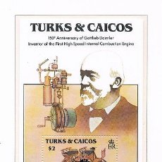Sellos: TURKS AND CAICOS 1984 SHEET MNH DAIMLER COCHES AUTOS CLASICOS AUTOMOVILES CARS VOITURES AUTOMOBILES. Lote 363218385