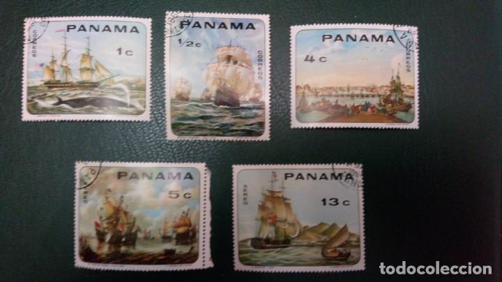 Sellos: PANAM&Aacute; 1968,CUADROS DE BARCOS, - Foto 1