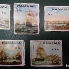 Sellos: PANAMÁ 1968,CUADROS DE BARCOS,. Lote 363627820