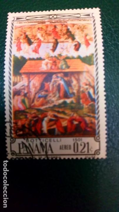 Sellos: PANAM&Aacute;, CUADROS DE BOTTICELLI, ARTE, - Foto 1