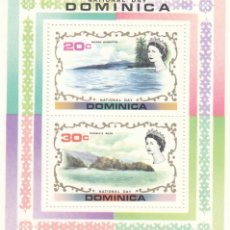 Sellos: HB189- DOMINICA 1972 - YVERT HB 15 - 340/341 ** NUEVO SIN FIJASELLOS - DÍA NACIONAL
