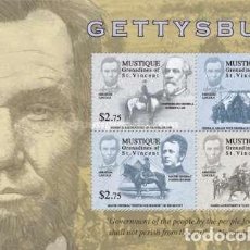 Sellos: MUSTIQUE GRENADINES OF ST. VINCENT 2010 SHEET MNH GETTYSBURG ABRAHAM LINCOLN PRESIDENTS PRESIDENTES. Lote 365169546