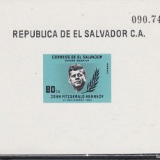 Sellos: EL SALVADOR 1964 SHEET MNH JFK JOHN FITZGERALD KENNEDY PRESIDENTS PRESIDENTES. Lote 365187846