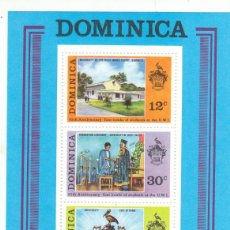 Sellos: HB294 - DOMINICA 1973 - YVERT HB 23 - 380/82 ** NUEVO SIN FIJASELLOS- ANIV. UNIVERSIDAD INDIAS OCCID