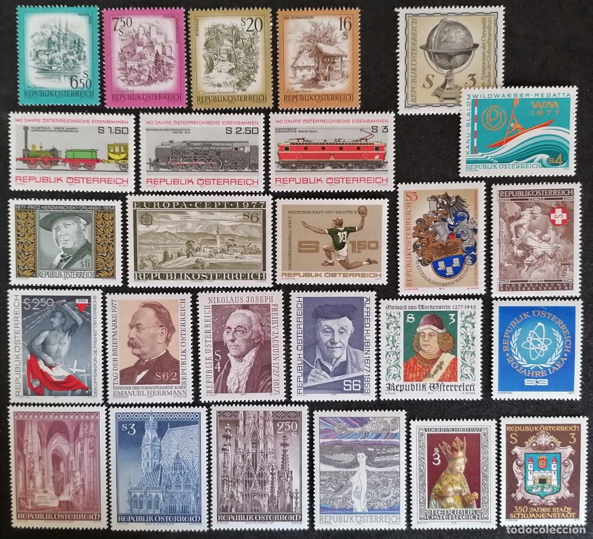 Sellos: SUIZA 1977 - A&Ntilde;O COMPLETO - Foto 1