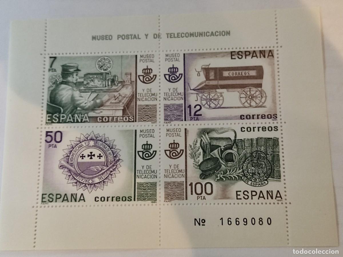 Sellos: PLIEGO DE 4 SELLOS DEL MUSEO POSTAL Y DE TELECOMUNICACION. - Foto 1