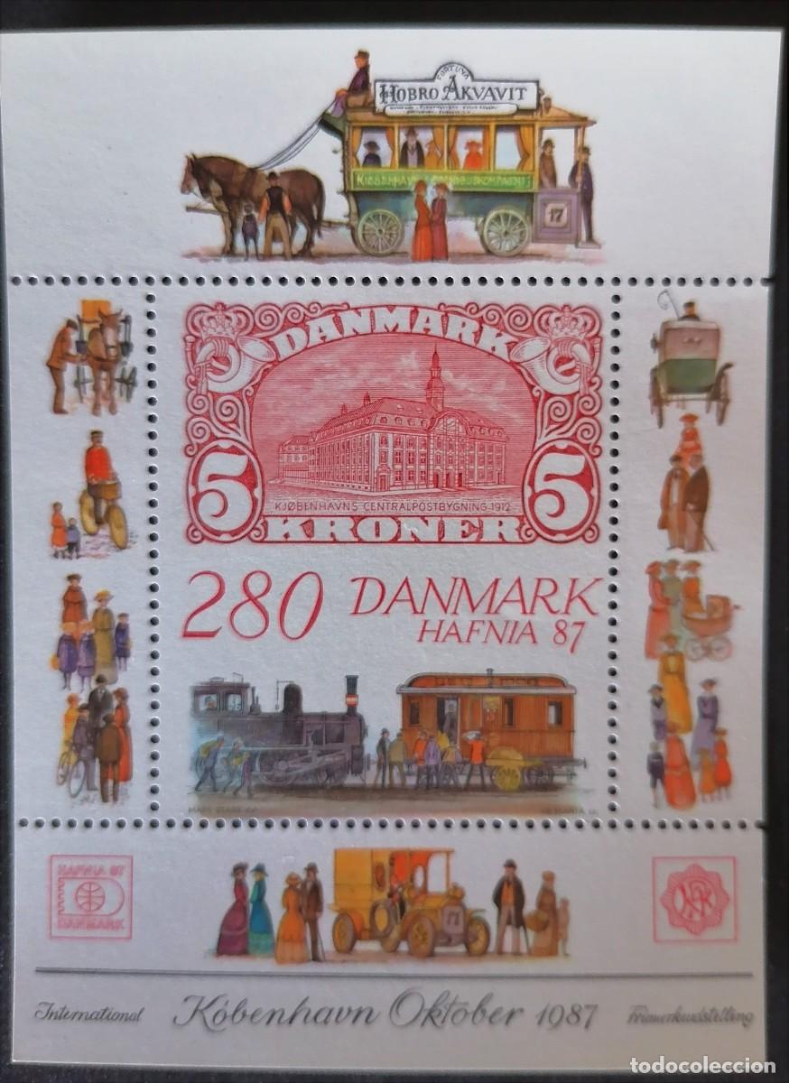 Sellos: DINAMARCA 1987 - HB EXPOSICI&Oacute;N FILAT&Eacute;LICA - Foto 1